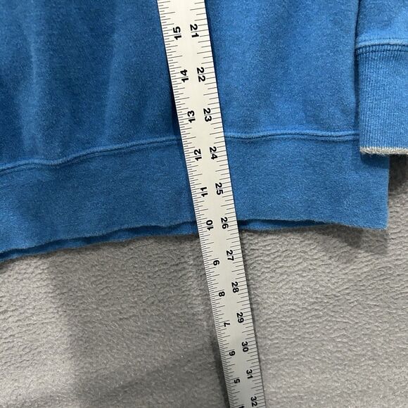 Peter Millar Sweater Mens Large Blue 1/4 Zip Pullover Preppy Golf Cotton - Picture 6 of 6